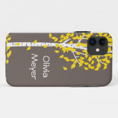 Coque Case-Mate Pour iPhone Coque iphone jaune gris d'arbre d'Aspen (Dos (Horizontal))