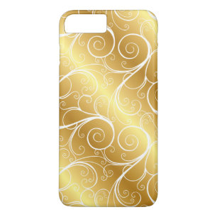 Coque Case-Mate Pour iPhone Coque iphone métallique de remous d'or élégant
