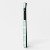 Coque Case-Mate Pour iPhone Coque iphone "Monogramme" Aqua Stripe (Dos/Gauche)