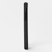 Coque Case-Mate Pour iPhone Coque iphone numéroté en cuir et blanc (Dos/Gauche)