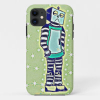 Coque iphone robot triste