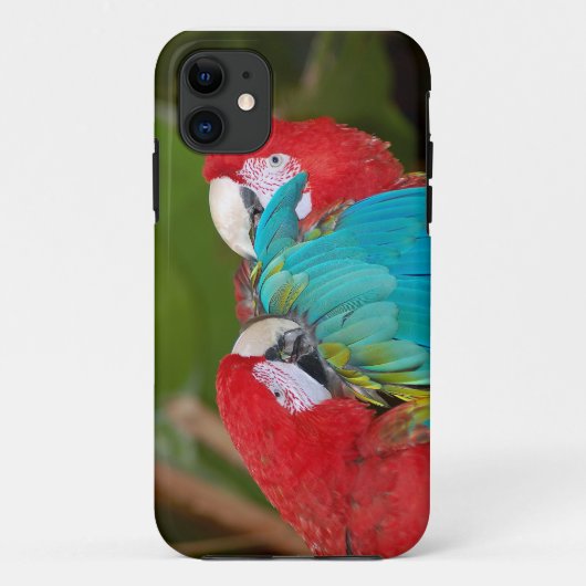 Coque Case-Mate Pour iPhone Couverture coque iphone d'impression de perroquets (Dos)
