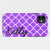 Coque Case-Mate Pour iPhone Couverture pourpre personnalisée de coque iphone (Dos (Horizontal))