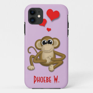 Coque Case-Mate Pour iPhone Cute Monkey Love Personnalisé iPhone 5 Coque