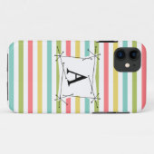 Coque Case-Mate Pour iPhone Dazzle Stripe Classic "Monogramme" coque iphone (Dos (Horizontal))