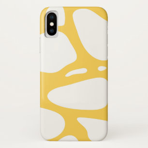 Coque Case-Mate Pour iPhone Design abstrait jaune et blanc iphone x coque