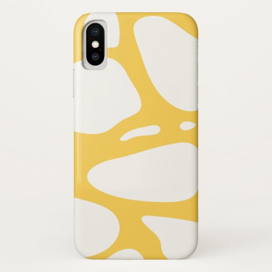 Coque Case-Mate Pour iPhone Design abstrait jaune et blanc iphone x coque (Dos)