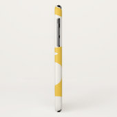 Coque Case-Mate Pour iPhone Design abstrait jaune et blanc iphone x coque (Dos/Gauche)
