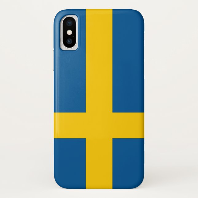 Coque Case-Mate Pour iPhone Drapeau Suède (Dos)