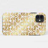 Coque Case-Mate Pour iPhone Élégant coque iphone Gold Damask (Dos (Horizontal))