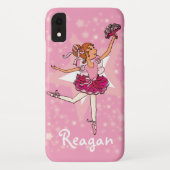 Coque Case-Mate Pour iPhone Fille ballerine danseur rose nom coque iphone (Dos)
