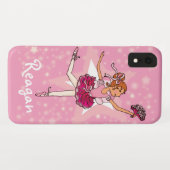 Coque Case-Mate Pour iPhone Fille ballerine danseur rose nom coque iphone (Dos (Horizontal))