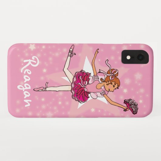 Coque Case-Mate Pour iPhone Fille ballerine danseur rose nom coque iphone (Dos (Horizontal))