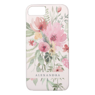 Coque Case-Mate Pour iPhone Fleurs florales d'aquarelle du ressort   avec
