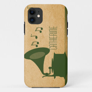 Coque Case-Mate Pour iPhone Gramophone Vintage vert BT ID iPhone 5 Coque