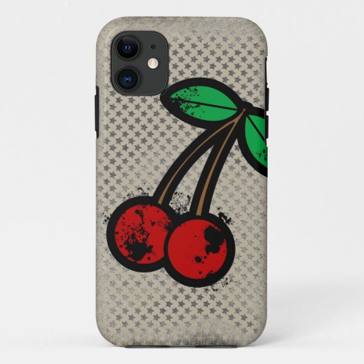 Coque Case-Mate Pour iPhone Grunge punk cerises iphone 5 coque (Dos)