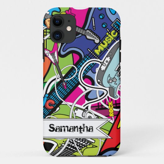 Coque Case-Mate Pour iPhone Guitar Rock iPhone 5 Mate à peine là™ Coque (Dos)