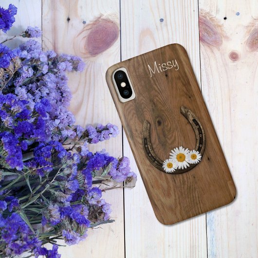 Coque Case-Mate Pour iPhone Horseshoe et Daisies iPhone X Coque