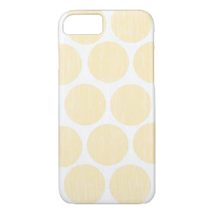 Coque Case-Mate Pour iPhone iPhone affligé jaune-clair 7 de point de polka