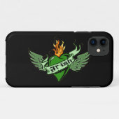 Coque Case-Mate Pour iPhone Irish Winged Heart iPhone 5 Coque (Dos (Horizontal))