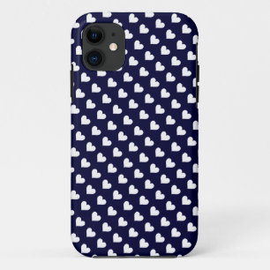 Coque Case-Mate Pour iPhone Marine Blue & White Heart Motif iPhone 5 Coque