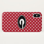 Coque Case-Mate Pour iPhone Motif de point de polka du logo | de bouledogues (Dos (Horizontal))