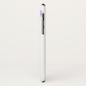 Coque Case-Mate Pour iPhone Oui, quel que soit le violet blanc coque iphone (Dos/Gauche)