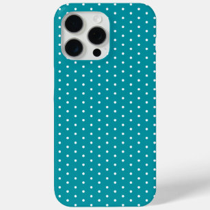 Coque iPhone 15 Pro Max Pointe Polka Turquoise foncé iPhone 7