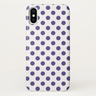 Coque Case-Mate Pour iPhone Pois ultra violets sur blanc