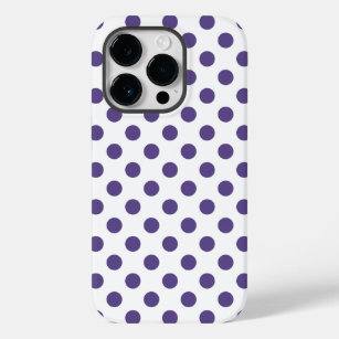 Coques Pour iPhone Pois ultra violets sur blanc