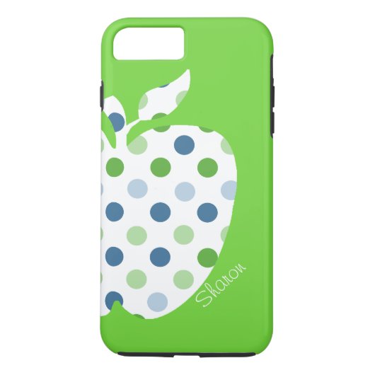 Coque Case-Mate Pour iPhone Polka Dot Apple Teacher's iPhone 7 Plus coque (Dos)