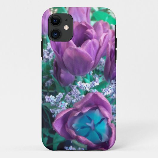 Coque Case-Mate Pour iPhone Purple Tulips iPhone 5 coque (Dos)