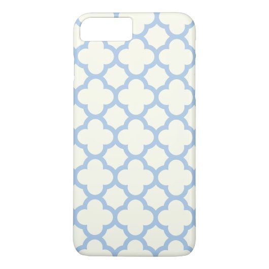 Coque Case-Mate Pour iPhone Quatrefoil iPhone & Plus Coque en bleu pâle (Dos)