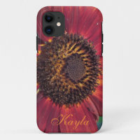 Red Sunflower iPhone 5 Coque *personnaliser*