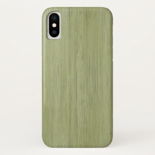 Coque Case-Mate Pour iPhone Regard du bois en bambou de grain de vert de