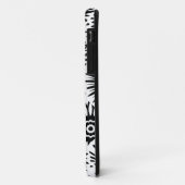 Coque Case-Mate Pour iPhone Retro noir fleurs blanches iPhone 5 Coque (Dos/Gauche)