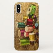 Coque Case-Mate Pour iPhone Sewing Supplies Seamstress Kit iPhone X Coque (Dos)