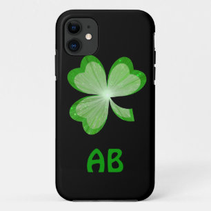 Coque Case-Mate Pour iPhone Shamrock noir monogramme iPhone 5 coque