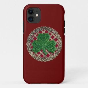 Coque Case-Mate Pour iPhone Shamrock rouge et noeuds celtiques iPhone 5G Coque