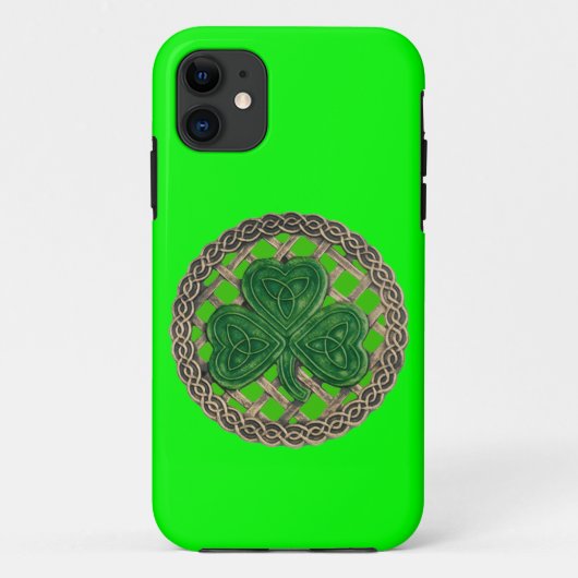 Coque Case-Mate Pour iPhone Shamrock vert et noeuds celtiques iPhone 5 Coque (Dos)