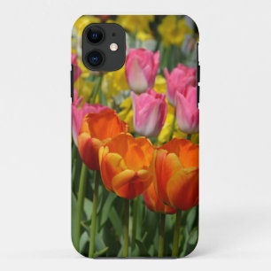 Coque Case-Mate Pour iPhone Tulières à ressort rose et orange iphone 5 coque