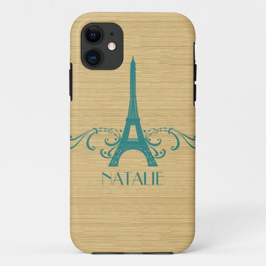 Coque Case-Mate Pour iPhone Turquoise Français Flourish BT iPhone 5 Coque (Dos)
