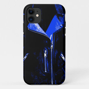 Coque Case-Mate Pour iPhone Veste en cuir bleu iPhone 5 coque