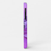 Coque Case-Mate Pour iPhone Violet Gras Anémone Floral Apple iPhone 11 Coque (Dos/Gauche)