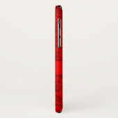 Coque Case-Mate Pour iPhone Votre nom damask rouge coque iphone (Dos/Gauche)