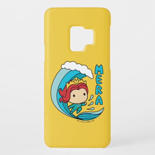 Coque Case-Mate Pour Samsung Galaxy Aquaman | Chibi Mera Riding Vague Graphique (Dos)