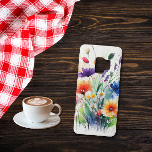 Coque Samsung Galaxy S7 Aquarelle Florals Fleur sauvage Feminine tendance
