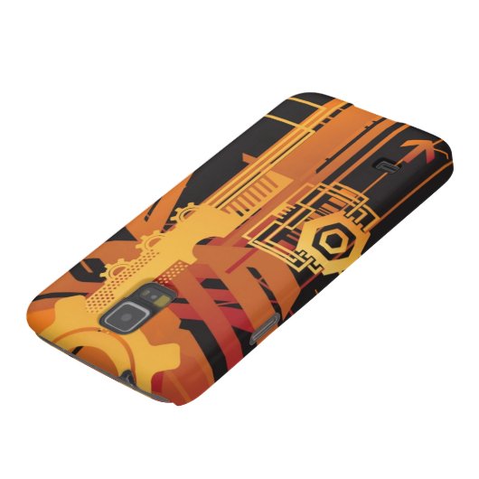 Coque Case-Mate Pour Samsung Galaxy Arrière - plan tramé technique (Bas)