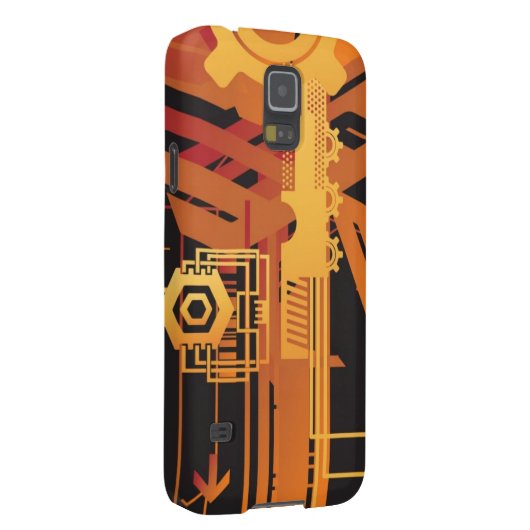 Coque Case-Mate Pour Samsung Galaxy Arrière - plan tramé technique (Dos/Droit)