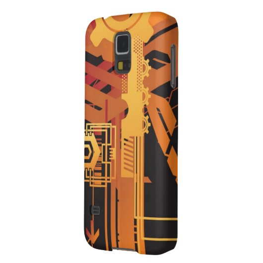 Coque Case-Mate Pour Samsung Galaxy Arrière - plan tramé technique (Dos gauche)